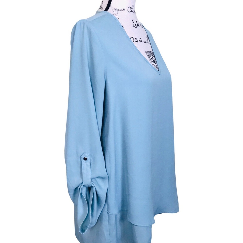 Blue lightweight blouse